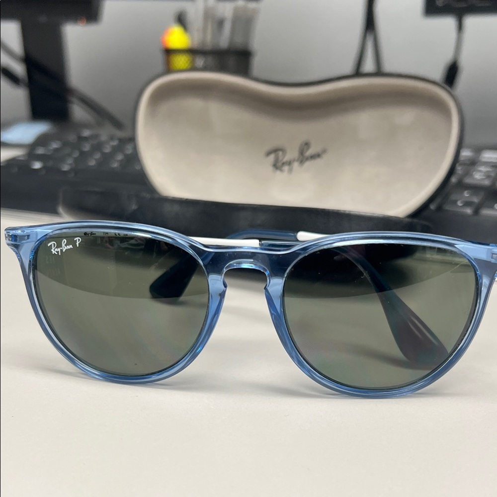 Ray-Ban Transparent Blue Sunglasses